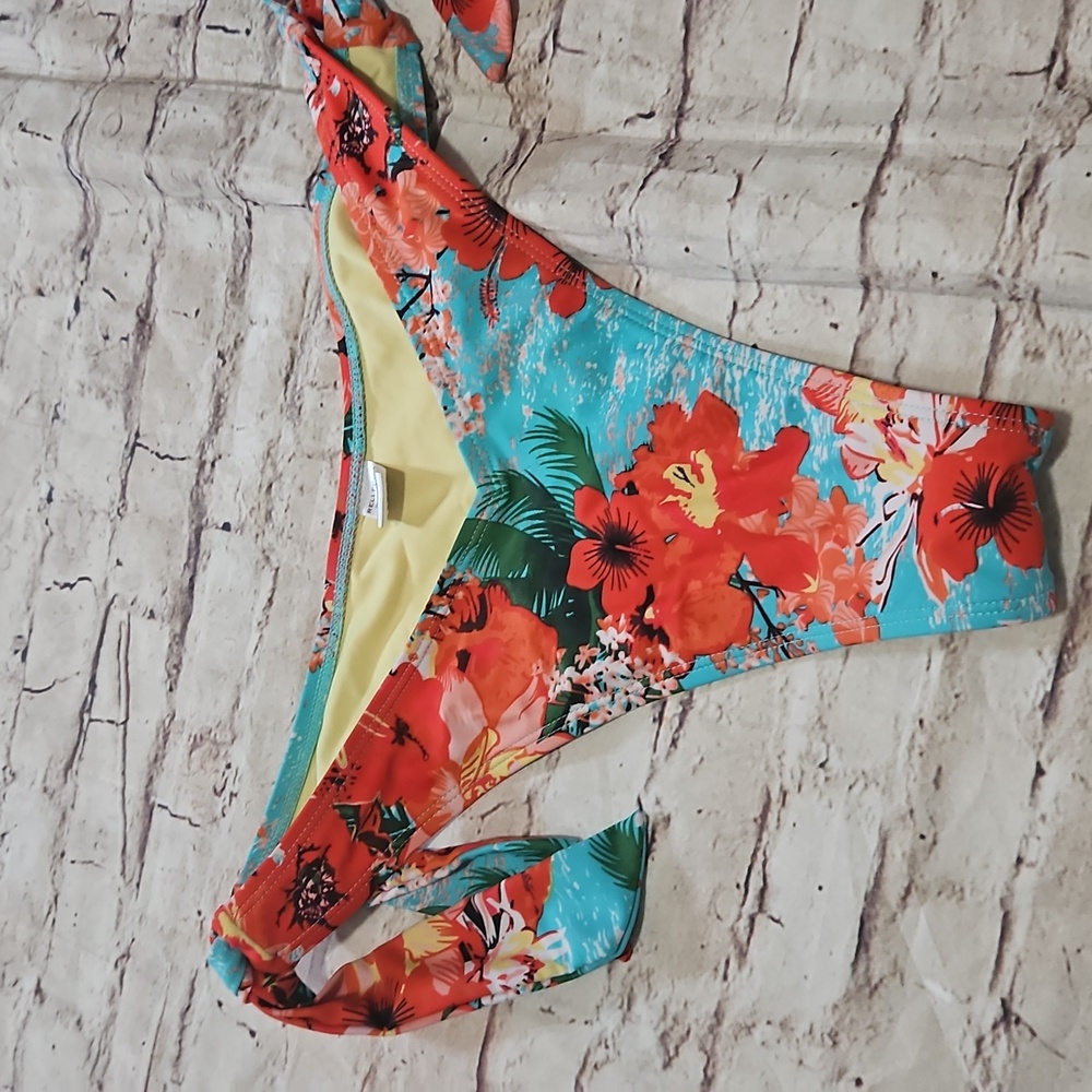 🔥Relleciga Brazilian Womens Cheeky Bikini Bottoms XL V front